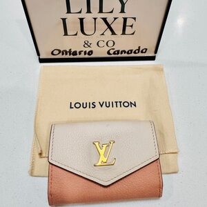 Louis Vuitton Portefeuille Lockmini Blush and Beige Women's Wallet